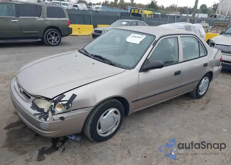 1998 Toyota Corolla Ce из США, поврежденный, VIN 1NXBR12E7WZ076552